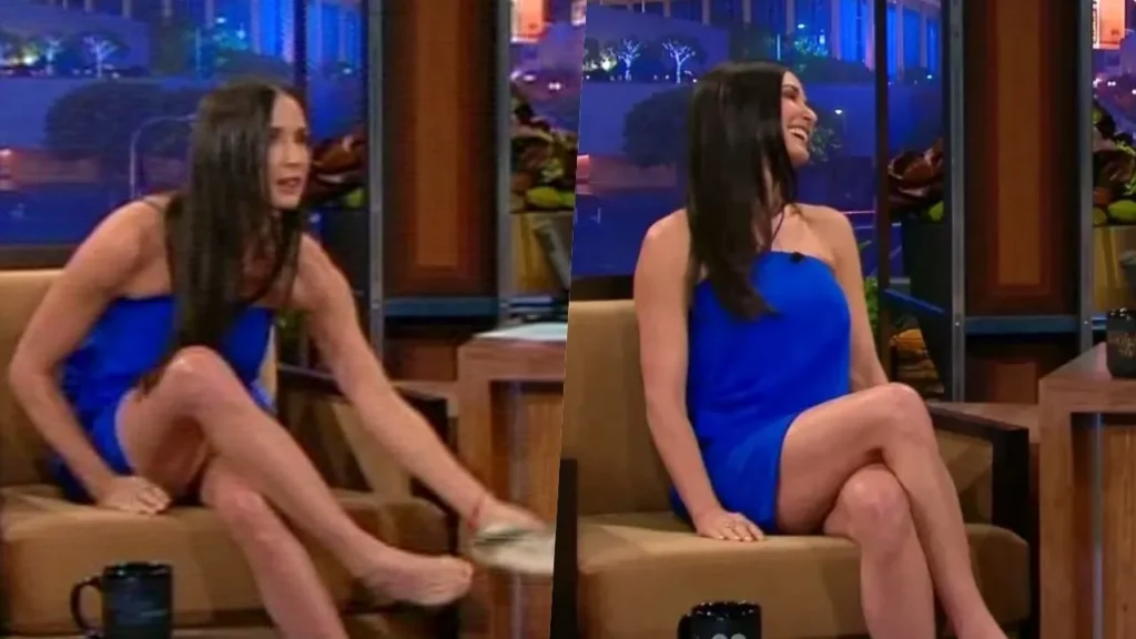 Demi Moore Shows Off More Than She Wanted To On Live Night Talk Show ...